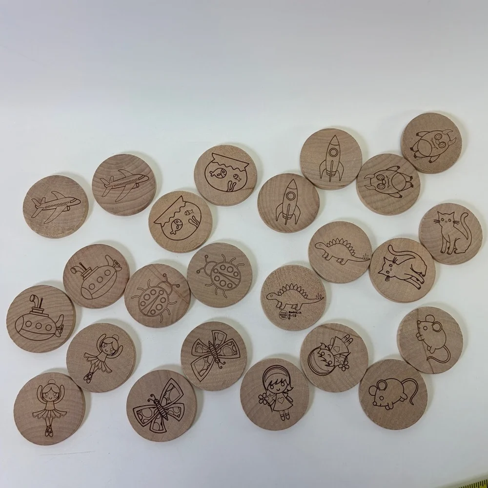 Bannor Toys Wooden Matching Game Set 12 Kids Toy Memory Unisex Neutral 2019‎